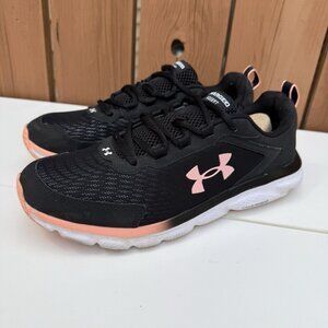 NEW Under Armour Charged Assert 9 Women's Running Shoes Size 11 Black/Pink